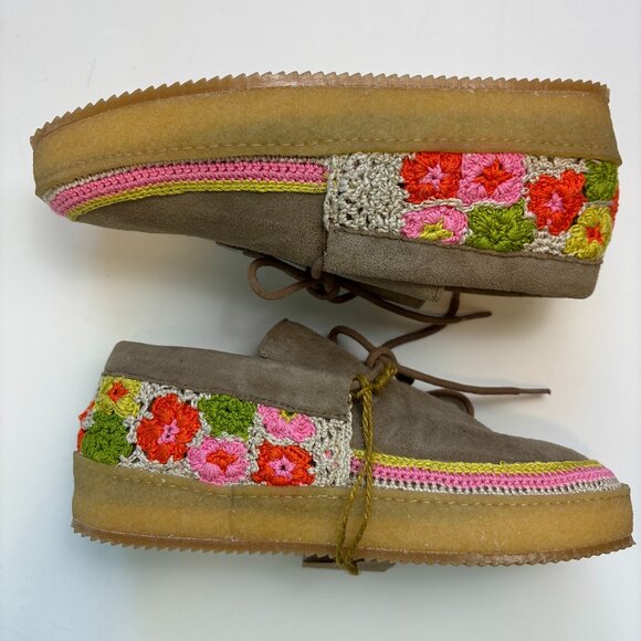 Laidback London Shoes - Laidback London Komo Crochet Moccasin Gum Sole Boho EU 38 Artsy Boho Anthro